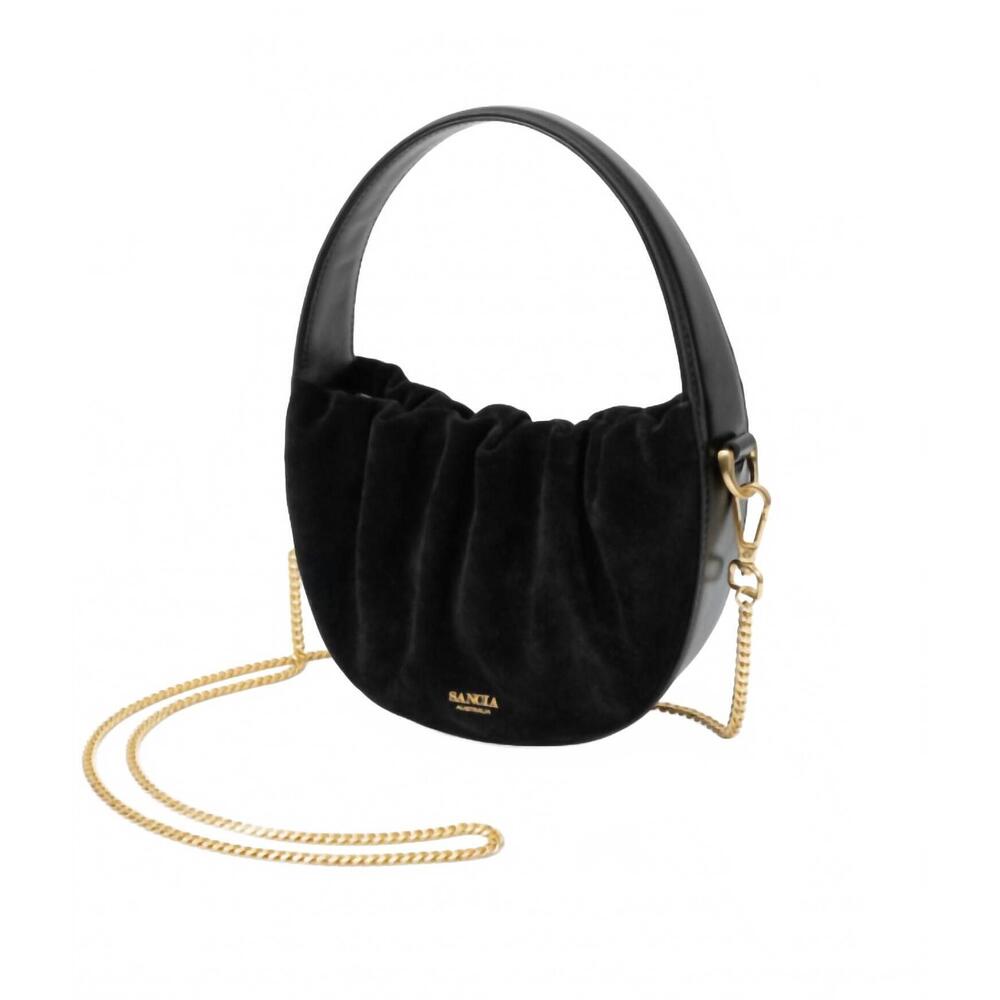 NEW SANCIA velenje half moon bag in black